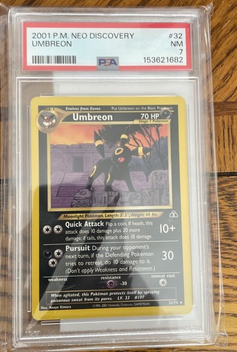 Umbreon (Unlimited) graded PSA 7 for sale on eBay