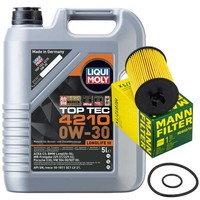 MotoröL Set Liqui Moly 0W-30 5 Liter + ÖLfilter FüR Mercedes A-Klasse B-Klasse