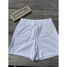 Lululemon Scuba High-Rise Shorts 5" White Size 8 NWT Cozy Lounge Athleisure