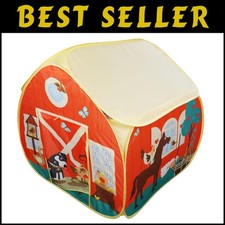 Fun-Filled Pop-Up Farm Tent with Play Mat and Compact Carry Bag for Easy Travel