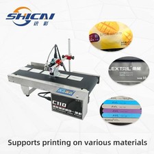 Mini Conveyor Inkjet Printer Prints Date Code and Lot Number and Batch Code