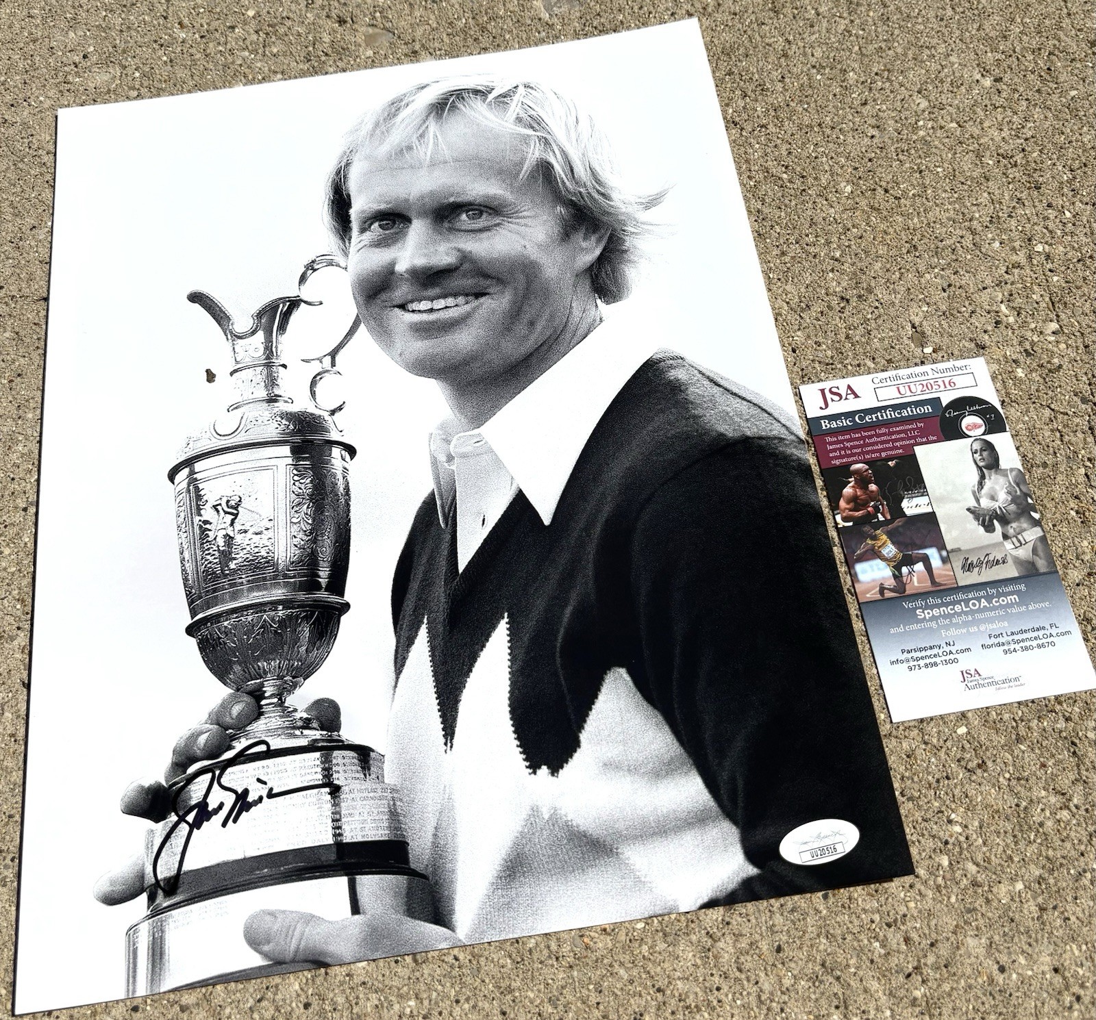 Jack Nicklaus Autographed Signed 11x14 Photo JSA COA British Open 