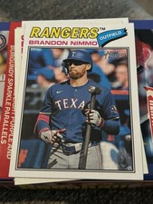 2026 Topps Heritage #119 Brandon Nimmo Texas Rangers