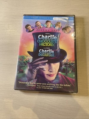 Charlie and the Chocolate Factory DVD - Full Screen Brand New Sealed Johnny Depp