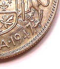 1947 MAPLE LEAF Fifty Cents EF ** Key HIGH Grade George VI SCARCE Canada ML 50¢