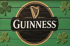 Guinness Beer AD Aluminum Retro Remake Sign Alcohol 12x8in Vintage Mancave 359gg