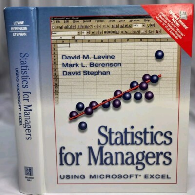 Statistics Managers Using Excel Mark L Berenson David M Levine David Stephan