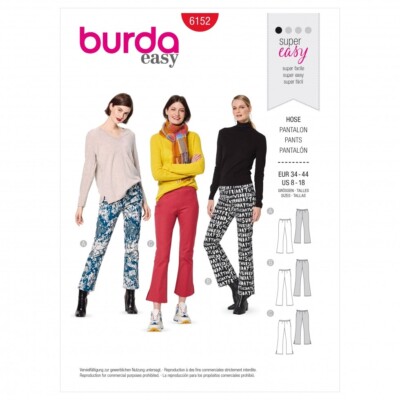 Burda Schnittmuster 6152 Damen 34-44