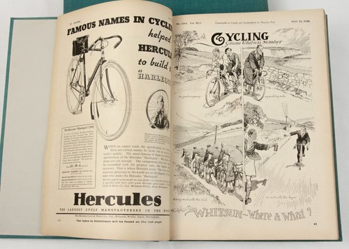 CYCLING scarce vintage magazine periodical 1936 Mar-Jul weekly illustrated - Foto 14 di 22
