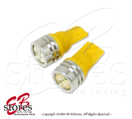 Set of 2pc Amber Directional Signal Indicator High Power LED Light Bulb - T10 - Bild 1 von 1