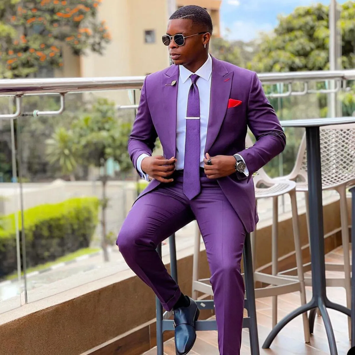 2020 Fashion Mens Suits Formal Men Suit Slim Fit 2 Pieces Groom