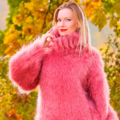SuperTanya handmade mohair sweater – soft fluffy hand knit jumper
