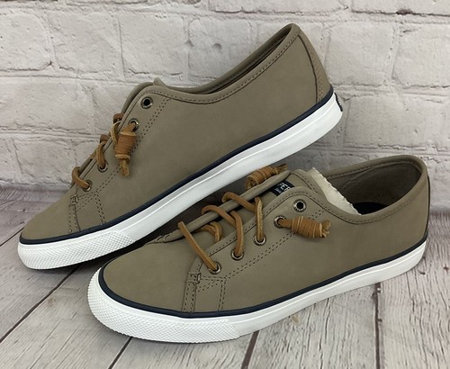 Sperry Top-Sider 80328 Seacoast Nubuck Taupe Women's Boat Shoes US 9.5 M UK 7 M - Picture 7 of 14