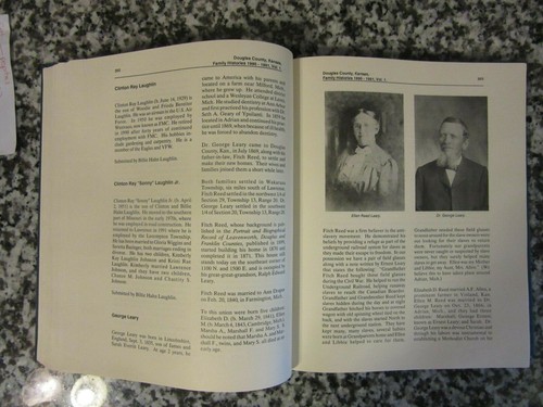 Douglas County Kansas Family Histories 1991-1992 Volume I Genealogy Rare 1994 - Bild 10 von 12
