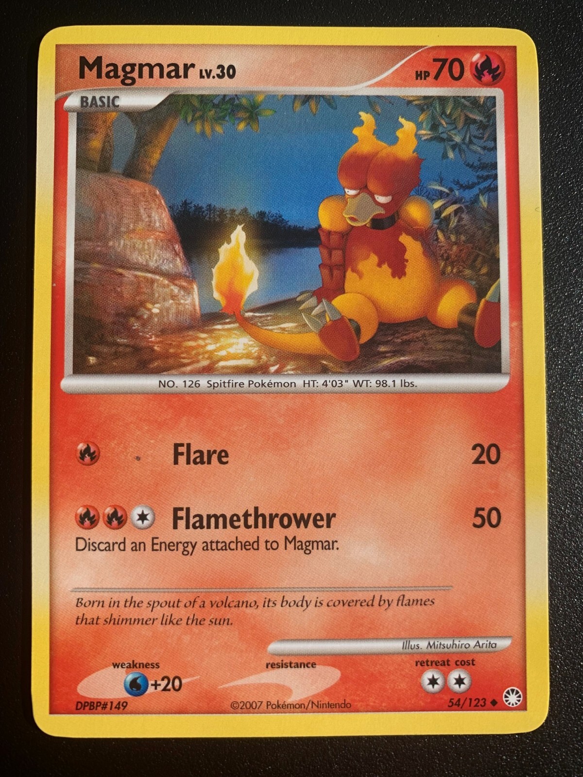 Magmar Mysterious Treasures 54/123 Regular Uncommon Pokemon Trading Card