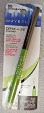 MAYBELLINE DEFINE-A-LINE EYELINER BROWNISH BLACK 805 *SEE VARIATION FOR LOTS