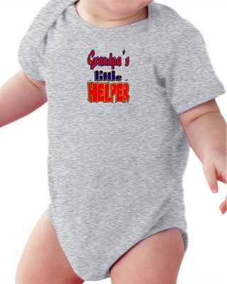 Infant Creeper Bodysuit One Piece T Shirt Grandpa S Little Helper K 493 Ebay