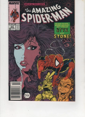 Amazing Spider-Man #309, Newsstand Variant, McFarlane, NM- 9.2, 1988, See Scans