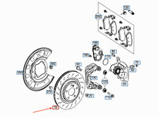 MERCEDES-BENZ SL R231 Bremsscheibe hinten A000423141207 NEU ORIGINAL