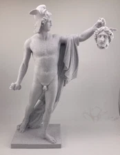 CANOVA CLASSICAL SCULPTURE PERSEUS WITH THE HEAD OF MEDUSA 9.8 INCH/250 MM