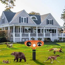 2-Piece Ultrasonic Repeller - Orange, Regular Pack for Home & Yard Use