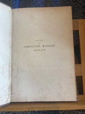 Vincent D'Indy cours de composition musicale premier livre éditions Durand - Photo 1/4