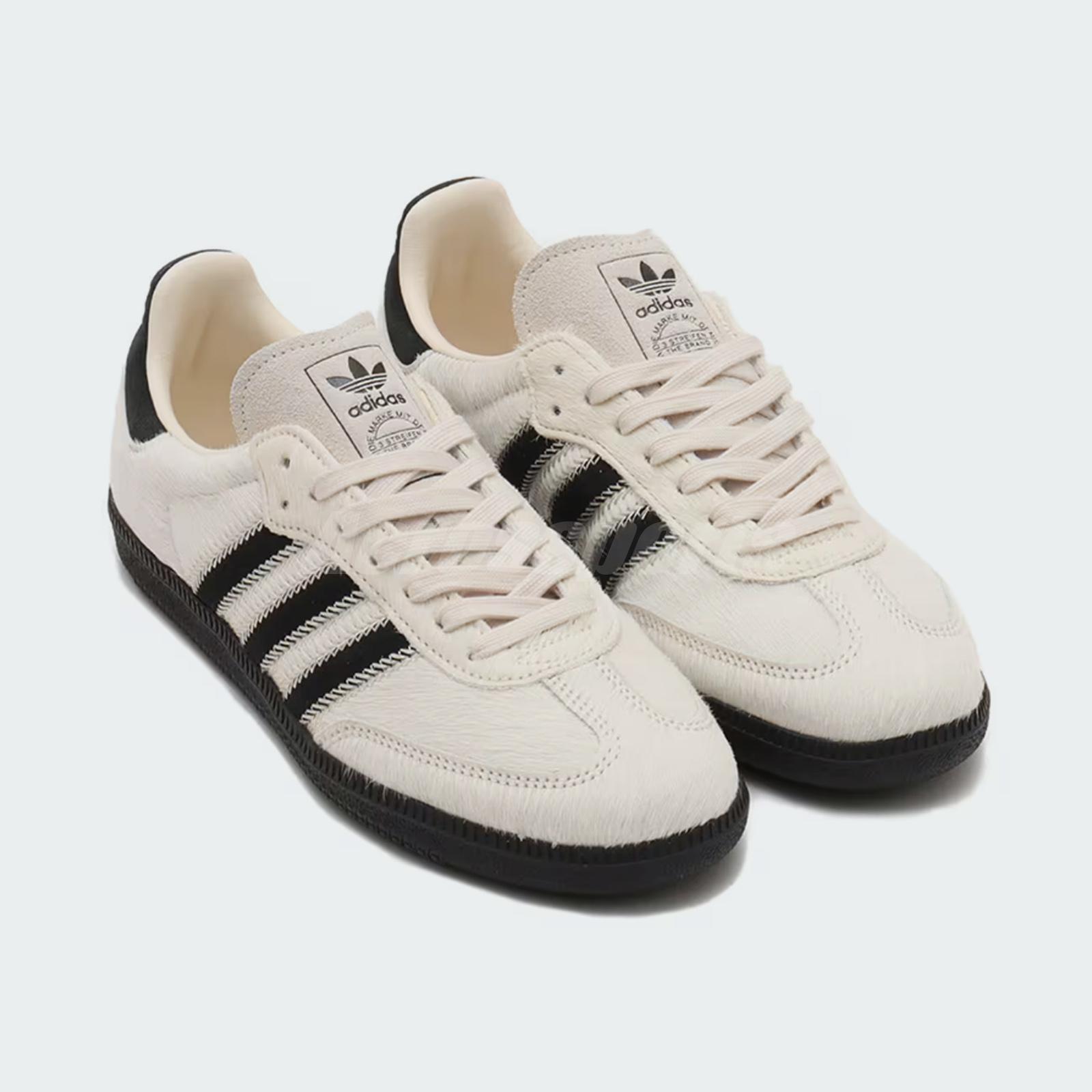 adidas Originals Samba OG W Wonder White Black Pony Women Unisex Casual JP5329