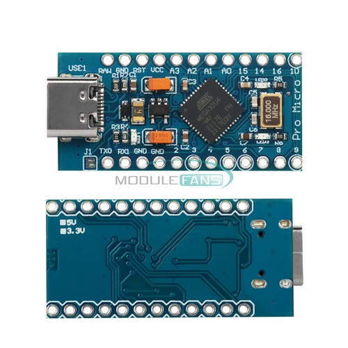 1~10* MICRO / TYPE-C USB ATMEGA32U4 5V 16MHz Board For Arduino Replace Pro Mini - Picture 17 of 33