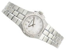 OROLOGIO DA DONNA VACHERON CONSTANTIN D'OLTREMARE ACCIAIO E DIAMANTI DI FABBRICA 25 MM REF. 16550