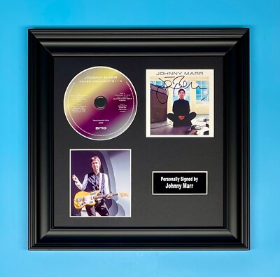 Johnny Marr Signed Photo & CD Framed & COA Music Autograph Poster Fever Dreams