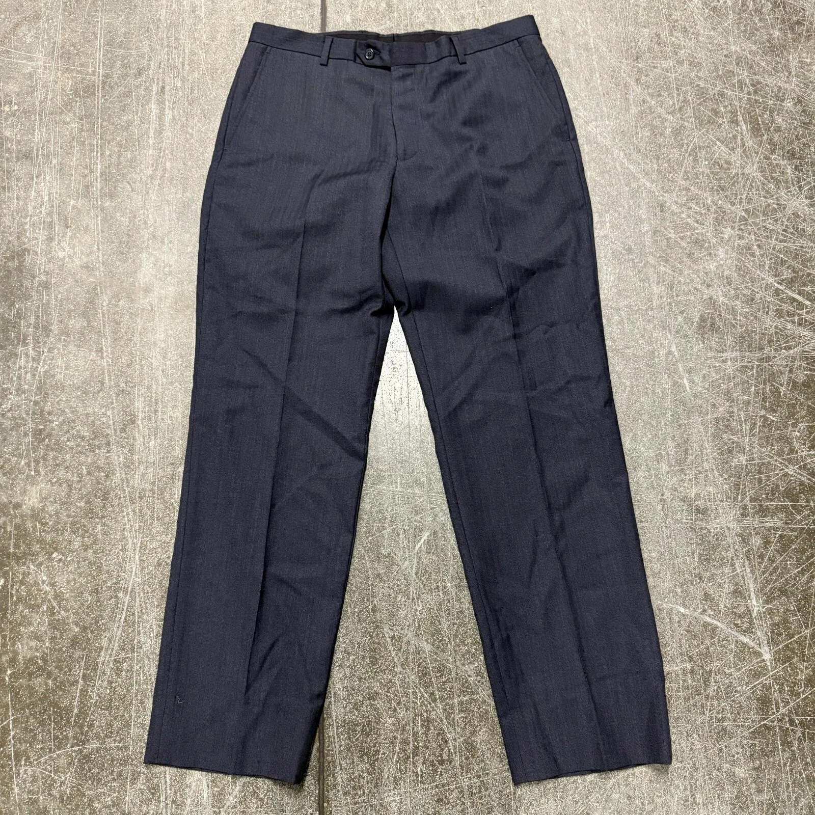 Jos. A. Bank Executive Dress Pants Mens Sz 34 Charcoal Tailored Fit Straight Leg