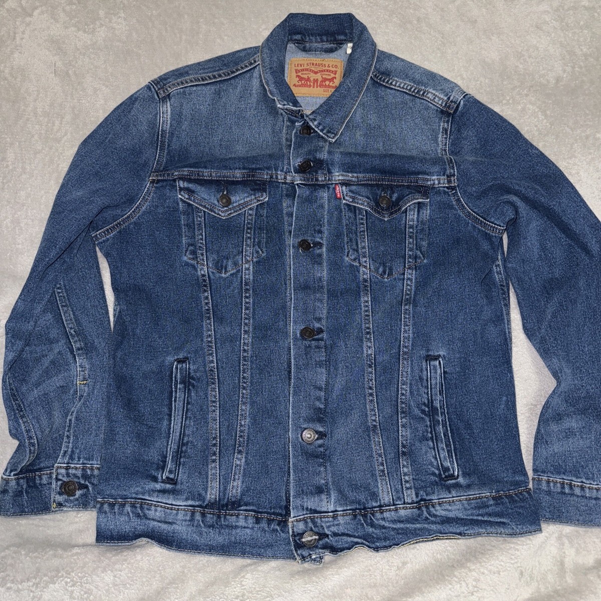 Vintage Levis Denim Trucker Jacket 72334-0224 - Size Large | eBay