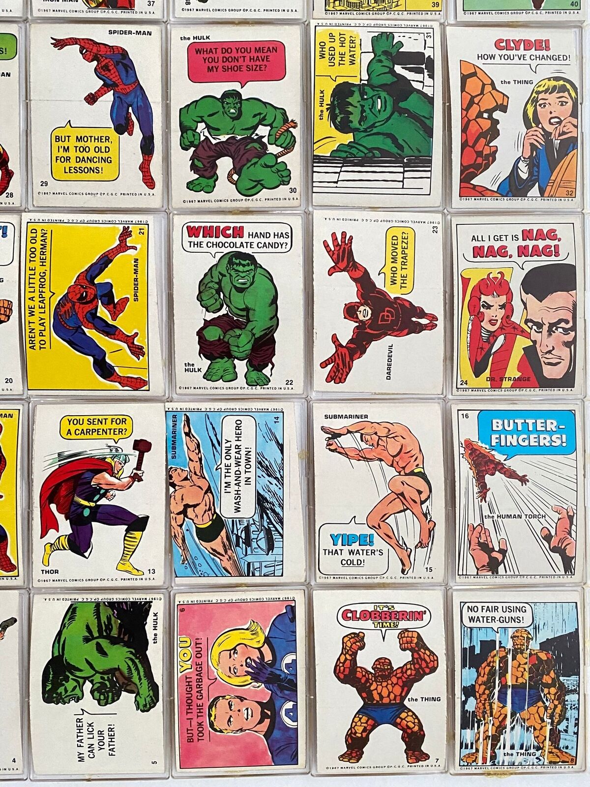 Marvel Comics Super Hero Sticker Card #39 SPIDER-MAN 1967 Philadelphia Gum  PCGC