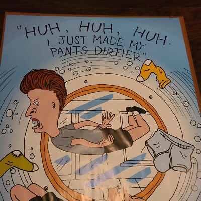 ☆Beavis and Butthead☆ ポスター　Vintage MTV Vintage Mtv's Beavis & Butt-head poster 1993 NOS Rare Mail