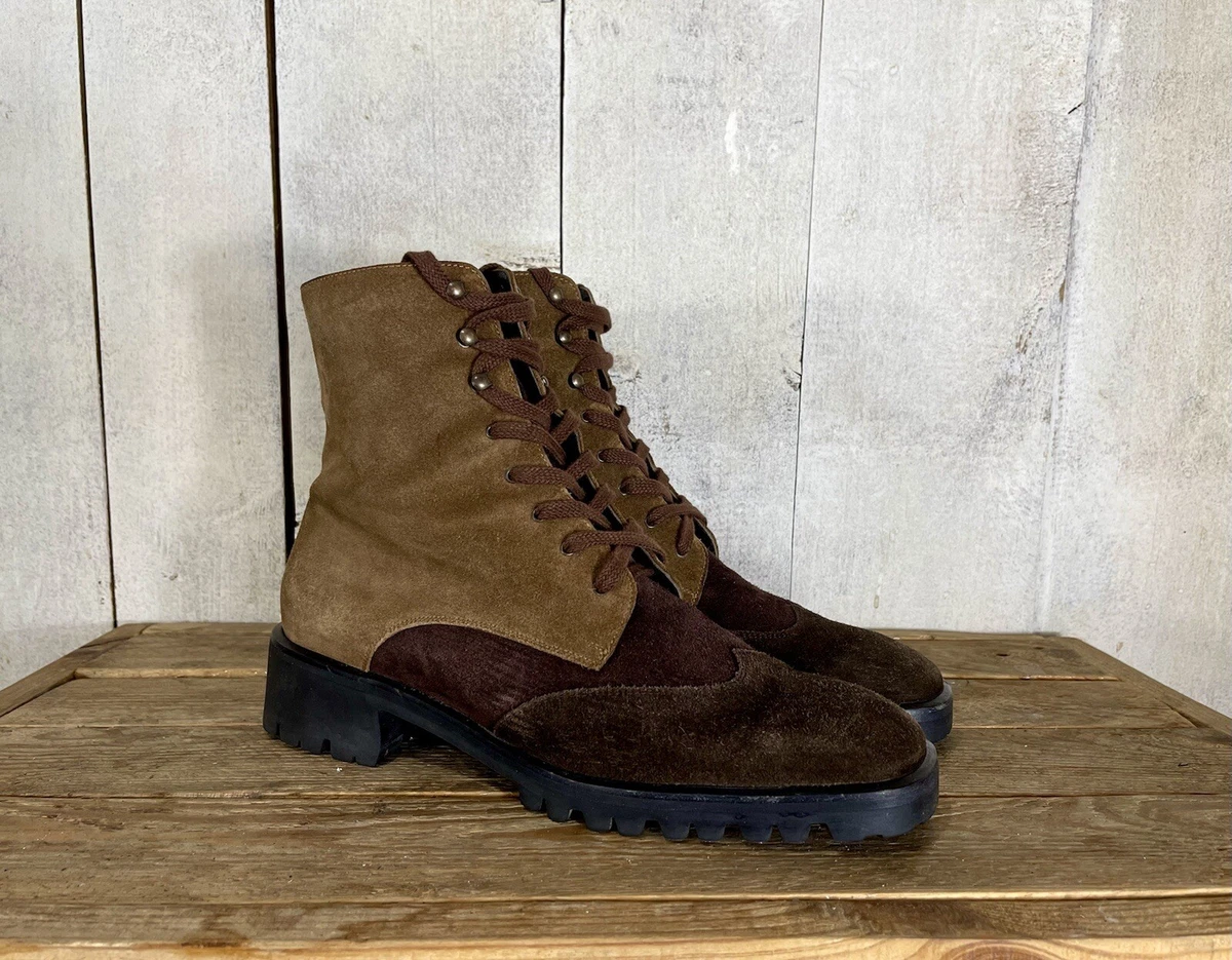Ferragamo suede best sale boots