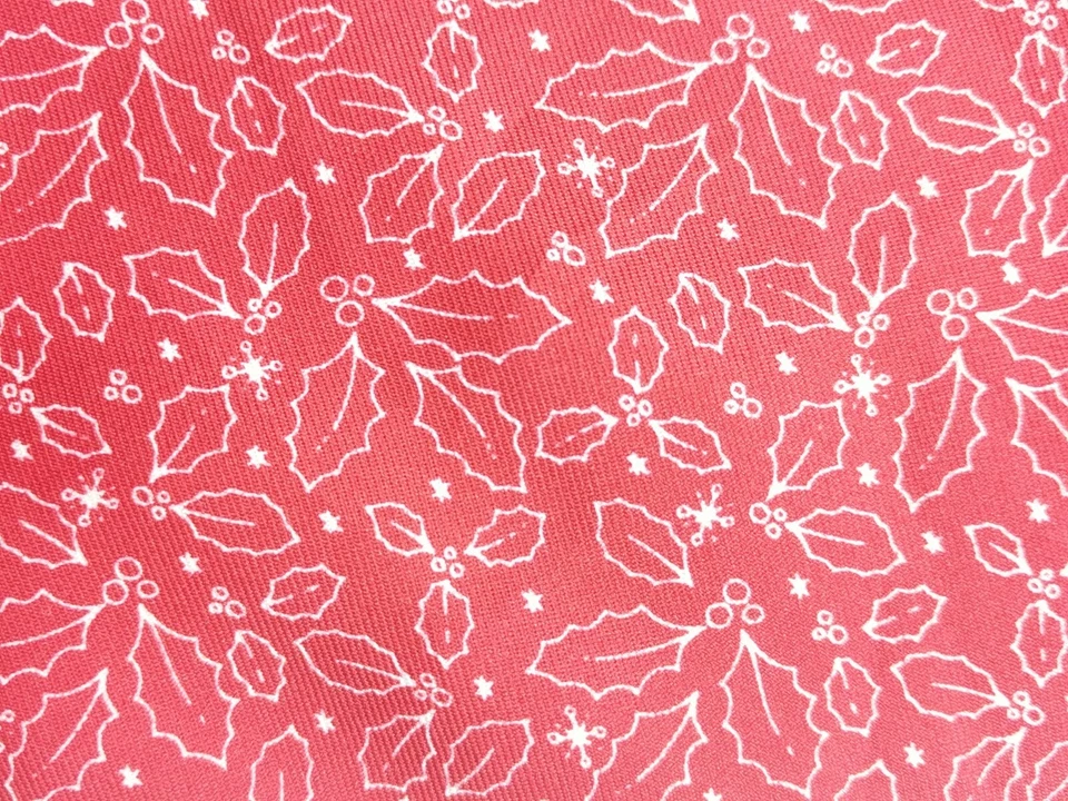 Corbata de novedad con estampado de acebo de Navidad Foto 3 de 4