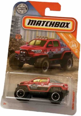 Matchbox MBX Construction Snow Thrasher, 17/20 Red