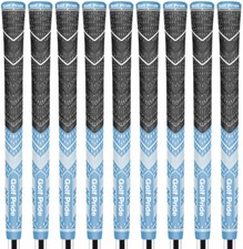Golf Pride MCC Teams Plus4 Light Blue  White Standard - Set of 9 - The 1 Grip