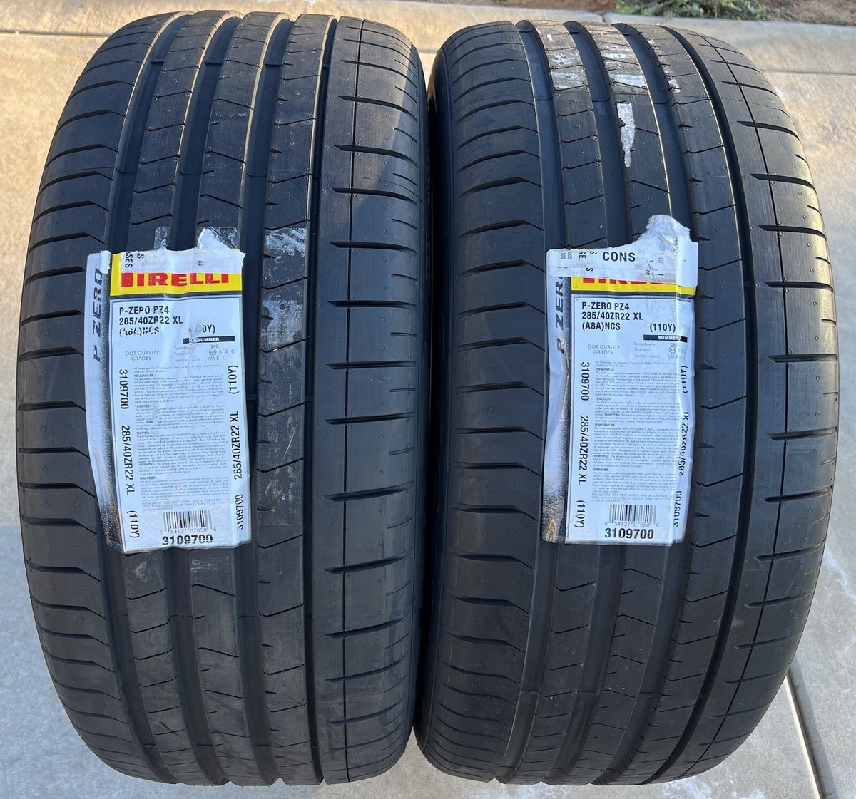 PIRELLI P ZERO 285/40ZR22 x2 325/35ZR22 x2 22インチ 夏タイヤ 4本 20年製 ベンツ/GLE アストンマーティン/DBX等　(VTJ847) PIRELLI P ZERO 285/40ZR22 x2 325/35ZR22 x2 22インチ 夏タイヤ 4本