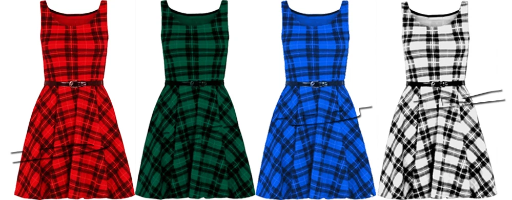Tartan evening dress ebay sales