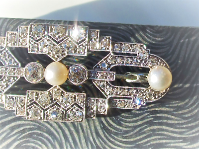 Très Belle Broche Art Déco Vintage 1920/30 Neuve /Old New Art Déco Broch