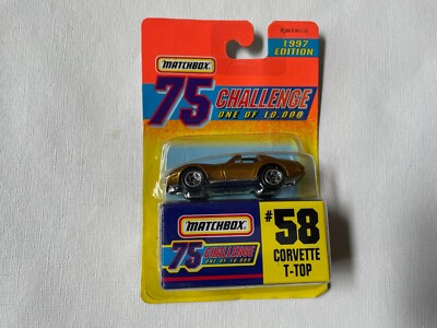 Matchbox #58 Corvette T-Top - Sealed Package - Rare GOLD version