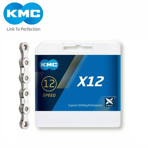 Cadena de bicicleta de carretera KMC X12 12 velocidades 126 eslabones MTB para SRAM Shimano - Imagen 2 de 8