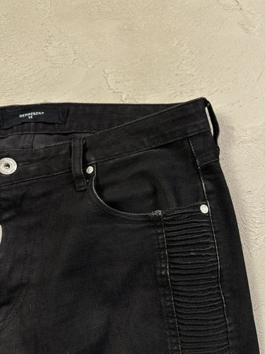 Represent Biker Distressed Skinny Slim Denim Pants - Picture 5 of 12