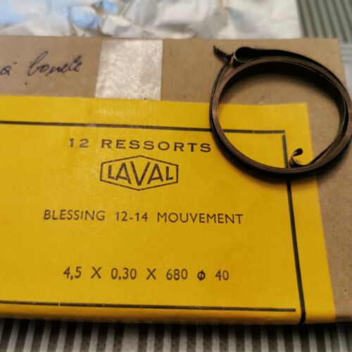 Ressort Laval Blessing 12-14 Mouvement 4.5 X 0.30 X 680 Diam 40 Pendule... - Photo 1/4