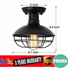 Farmhouse Rustic Industrial Pendant Light Hanging Ceiling Pendant Lamp Fixture