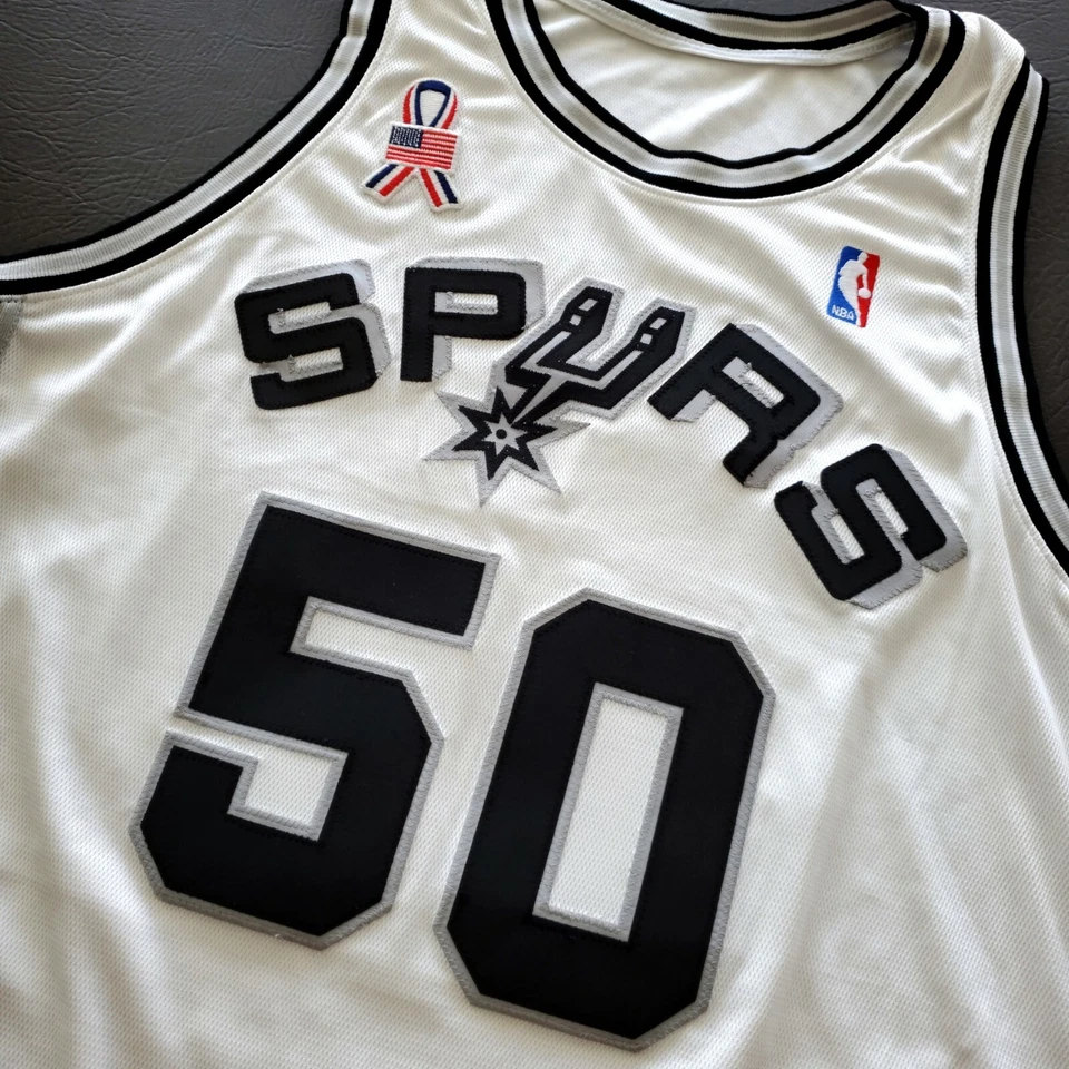 Camiseta deportiva 100 % auténtica David Robinson Nike 01 02 911 Spurs corte profesional juego 50+4"  Foto 4 de 4