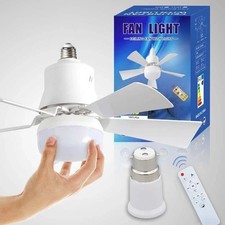 Ceiling Fans with Lights and Remote Control, 2000LM LED Ceiling Light Fan 3 Colo