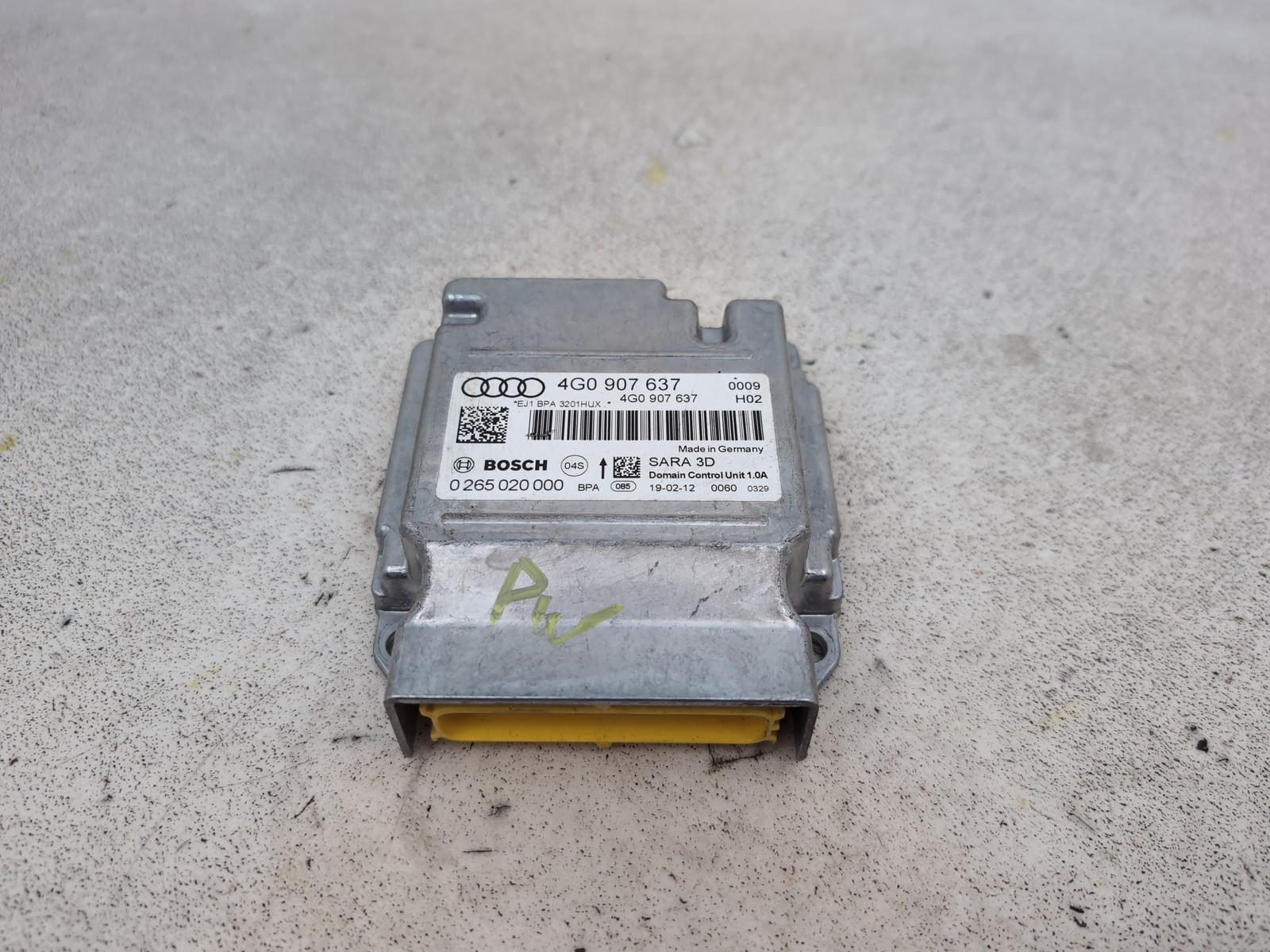 Audi A6 Se Tdi Quattro Auto Esp Yaw Rate Control Module Ecu Unit 4G0907637