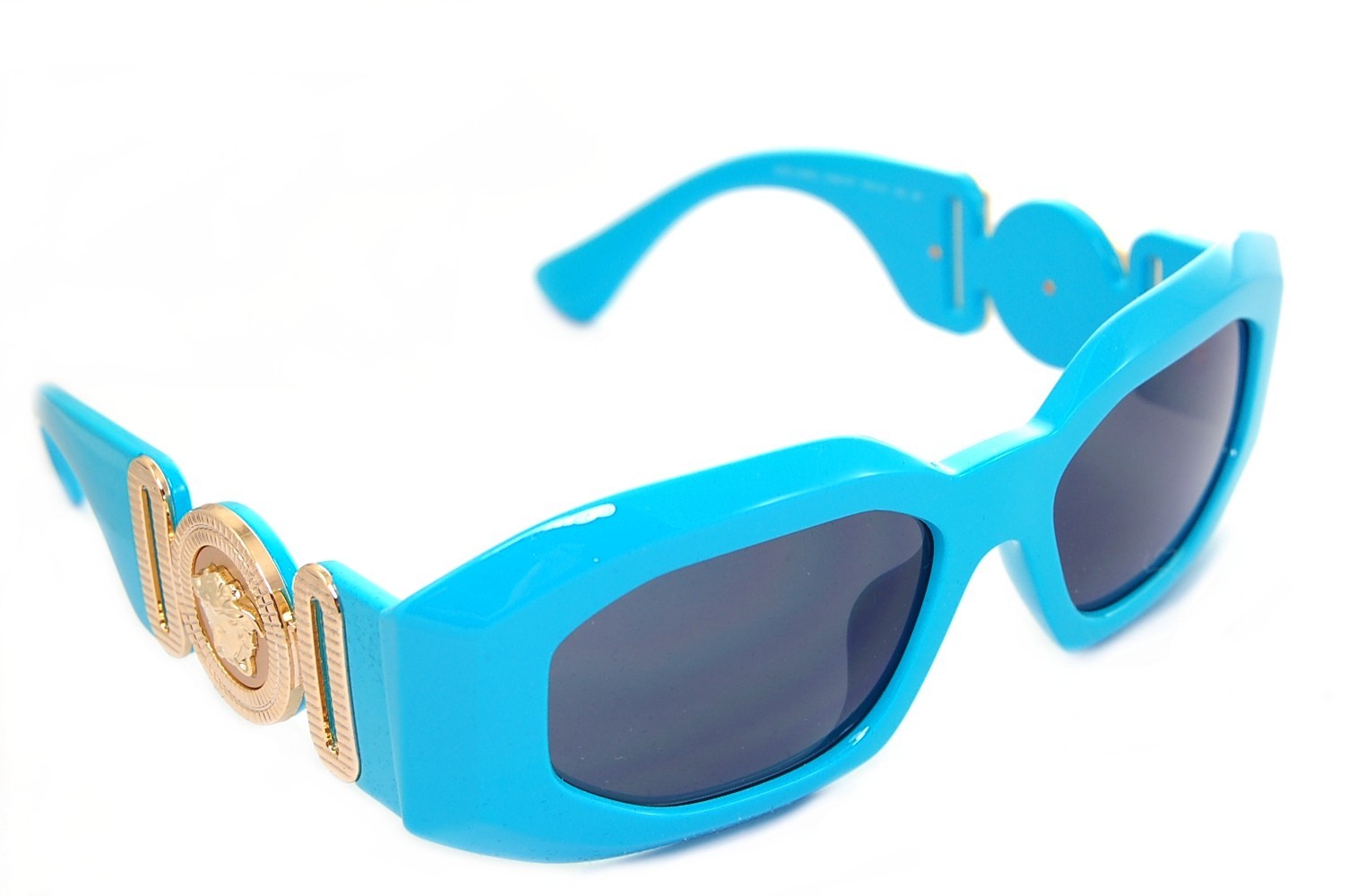VERSACE MAXI MEDUSA BIGGIE VE4425U 543987 Women Large Sunglasses AZURE BLUE GOLD